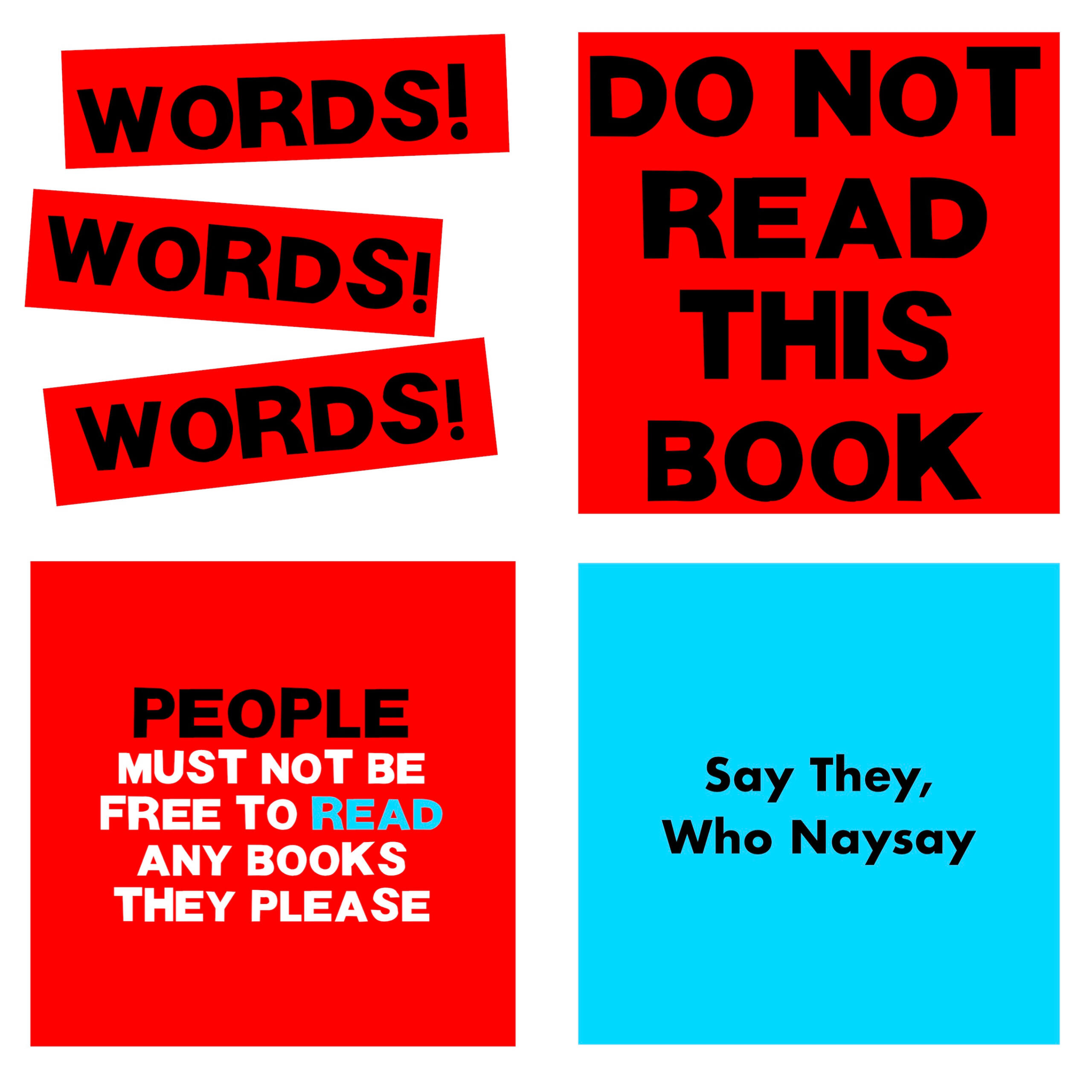 Words Words Words Words Words Words Book, Against Book Bans,Get it on Apple Books